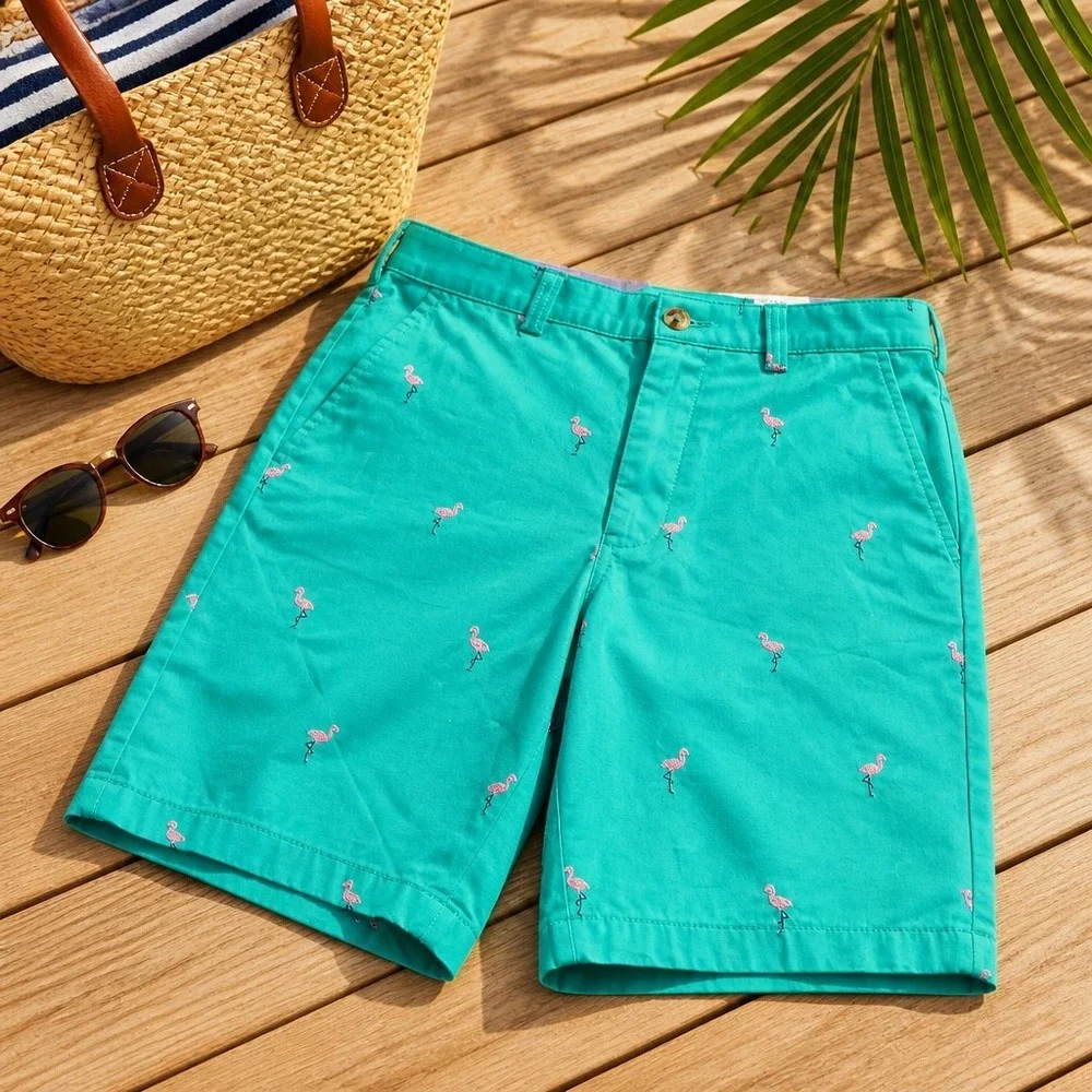 Club Room Green Flamingo Novelty Chino